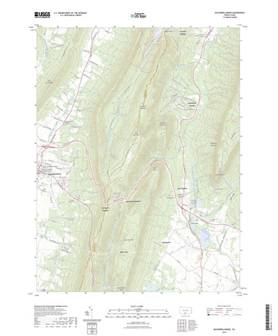 United States Geological Survey McConnellsburg, PA (2023, 24000-Scale) digital map