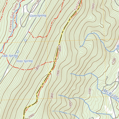 United States Geological Survey McConnellsburg, PA (2023, 24000-Scale) digital map