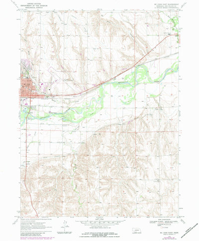 United States Geological Survey Mccook East, NE (1970, 24000-Scale) digital map