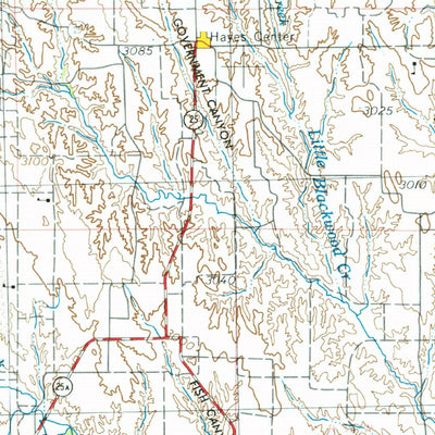 United States Geological Survey Mccook, NE-KS (1954, 250000-Scale) digital map
