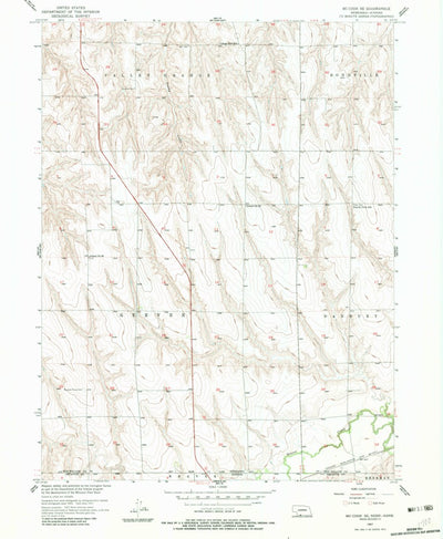United States Geological Survey Mccook SE, NE-KS (1957, 24000-Scale) digital map