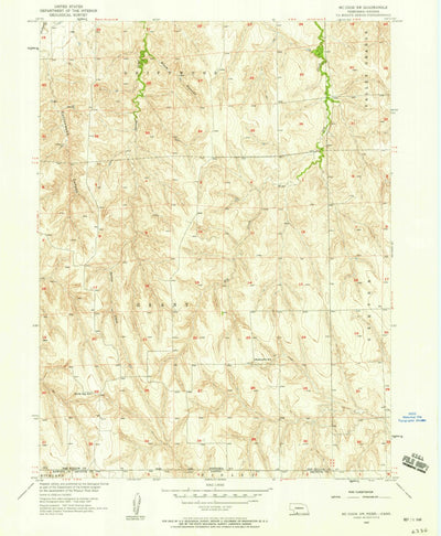 United States Geological Survey Mccook SW, NE-KS (1957, 24000-Scale) digital map