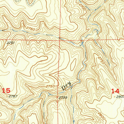 United States Geological Survey Mccook SW, NE-KS (1957, 24000-Scale) digital map