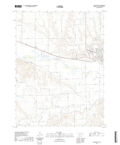United States Geological Survey McCook West, NE (2021, 24000-Scale) digital map