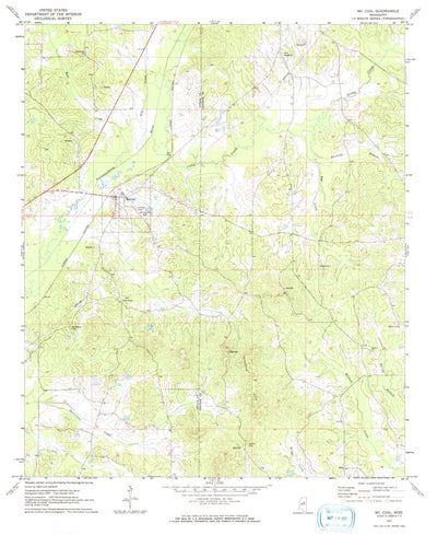 United States Geological Survey Mccool, MS (1972, 24000-Scale) digital map