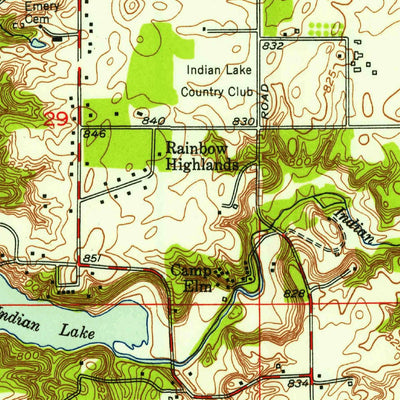 United States Geological Survey Mccordsville, IN (1952, 24000-Scale) digital map