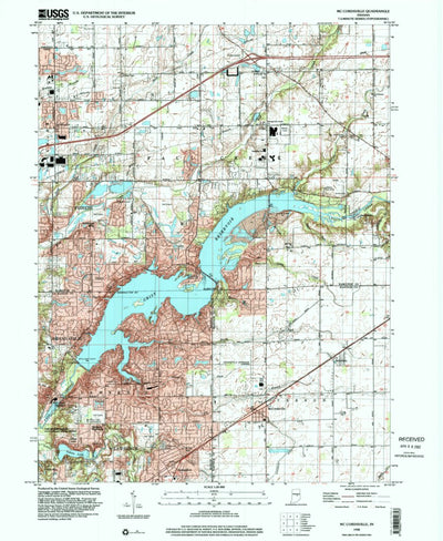United States Geological Survey Mccordsville, IN (1998, 24000-Scale) digital map