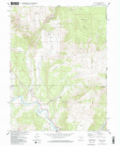 United States Geological Survey Mccoy, CO (1972, 24000-Scale) digital map