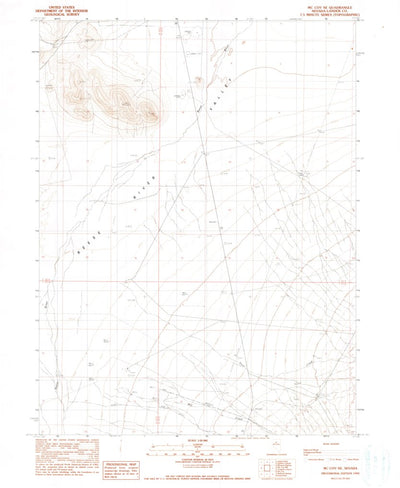 United States Geological Survey Mccoy NE, NV (1990, 24000-Scale) digital map
