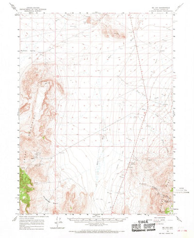 United States Geological Survey Mccoy, NV (1961, 62500-Scale) digital map