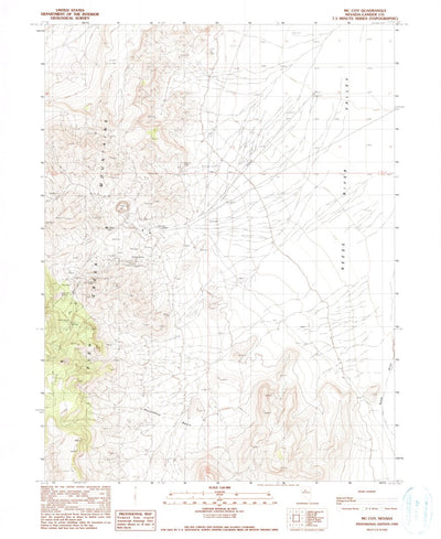 United States Geological Survey Mccoy, NV (1990, 24000-Scale) digital map