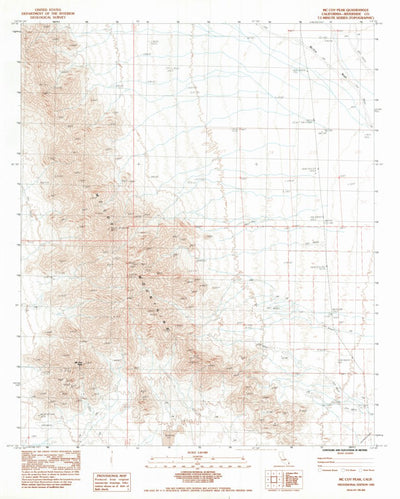 United States Geological Survey Mccoy Peak, CA (1983, 24000-Scale) digital map
