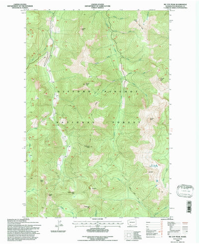 United States Geological Survey Mccoy Peak, WA (1994, 24000-Scale) digital map