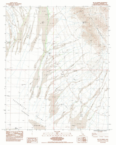 United States Geological Survey Mccoy Spring, CA (1983, 24000-Scale) digital map