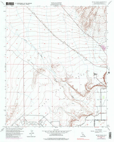 United States Geological Survey Mccoy Wash, CA (1951, 24000-Scale) digital map