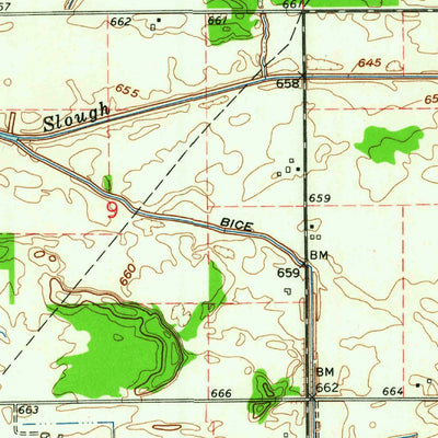 United States Geological Survey Mccoysburg, IN (1962, 24000-Scale) digital map