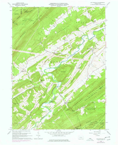United States Geological Survey Mccoysville, PA (1960, 24000-Scale) digital map