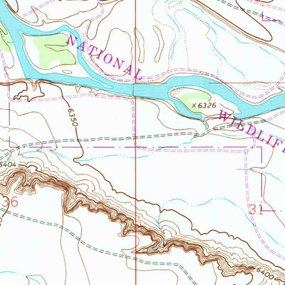 United States Geological Survey Mccullen Bluff, WY (1963, 24000-Scale) digital map