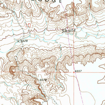 United States Geological Survey Mccullen Bluff, WY (1963, 24000-Scale) digital map