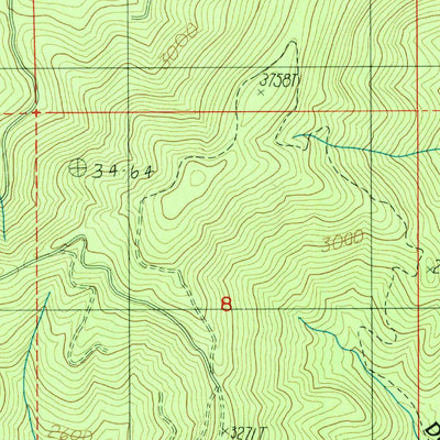 United States Geological Survey Mccullough Creek, OR (1986, 24000-Scale) digital map