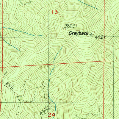 United States Geological Survey Mccullough Creek, OR (1986, 24000-Scale) digital map