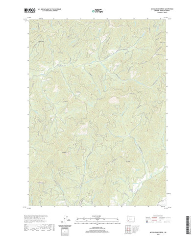 United States Geological Survey McCullough Creek, OR (2020, 24000-Scale) digital map