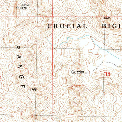 United States Geological Survey Mccullough Mountain NE, NV (1989, 24000-Scale) digital map