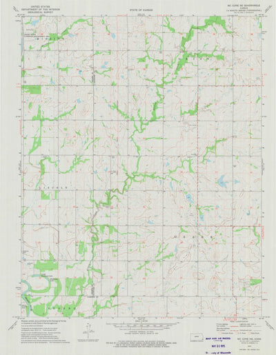 United States Geological Survey Mccune NE, KS (1973, 24000-Scale) digital map