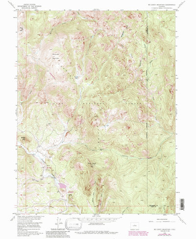 United States Geological Survey Mccurdy Mountain, CO (1956, 24000-Scale) digital map