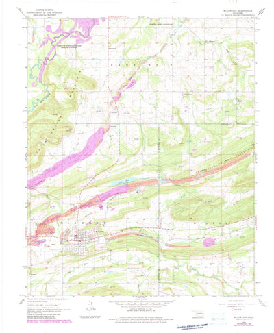 United States Geological Survey Mccurtain, OK (1968, 24000-Scale) digital map