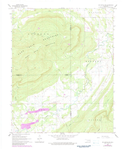 United States Geological Survey Mccurtain SW, OK (1968, 24000-Scale) digital map