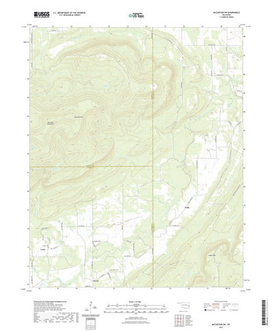 United States Geological Survey McCurtain SW, OK (2022, 24000-Scale) digital map