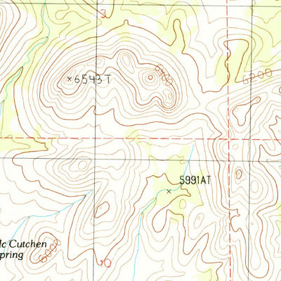 United States Geological Survey Mccutchen Spring, NV (1985, 24000-Scale) digital map