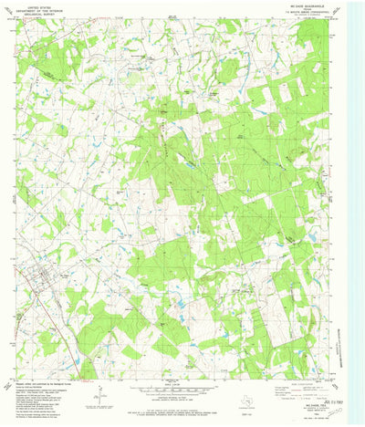 United States Geological Survey Mcdade, TX (1982, 24000-Scale) digital map