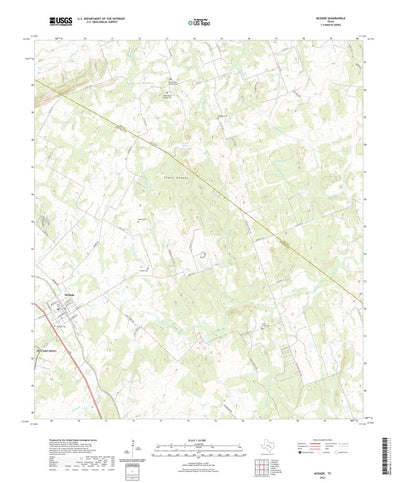 United States Geological Survey McDade, TX (2022, 24000-Scale) digital map