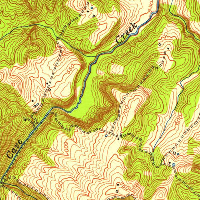United States Geological Survey Mcdaniels, KY (1953, 24000-Scale) digital map