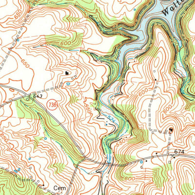 United States Geological Survey Mcdaniels, KY (1963, 24000-Scale) digital map