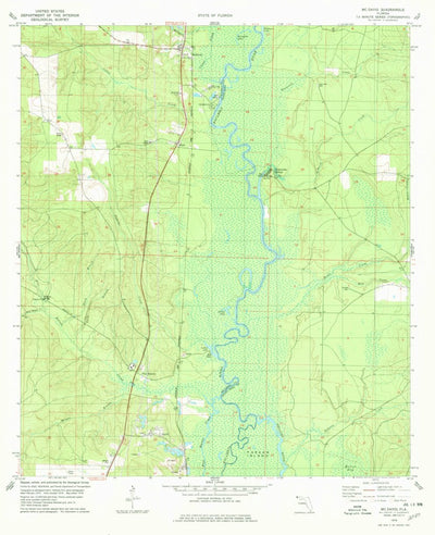 United States Geological Survey Mcdavid, FL (1978, 24000-Scale) digital map