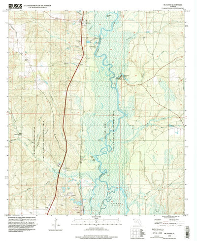 United States Geological Survey Mcdavid, FL (1994, 24000-Scale) digital map