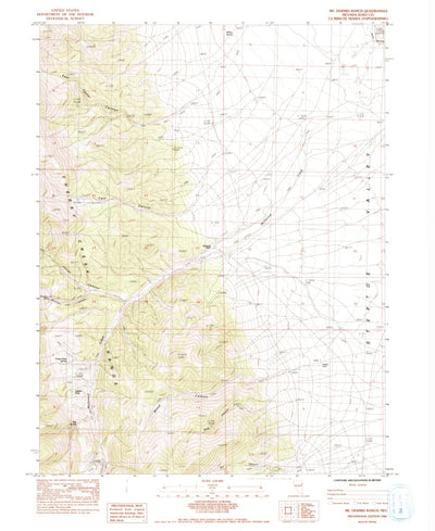 United States Geological Survey Mcdermid Ranch, NV (1984, 24000-Scale) digital map