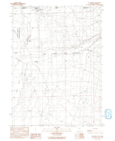 United States Geological Survey Mcdermitt, NV-OR (1991, 24000-Scale) digital map