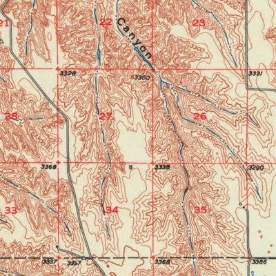 United States Geological Survey Mcdonald, KS (1950, 62500-Scale) digital map