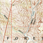 United States Geological Survey Mcdonald Mountain, AZ (2004, 24000-Scale) digital map