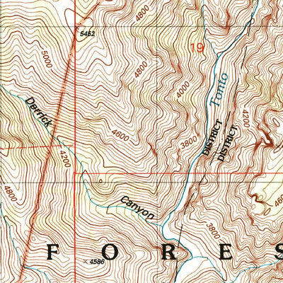 United States Geological Survey Mcdonald Mountain, AZ (2004, 24000-Scale) digital map