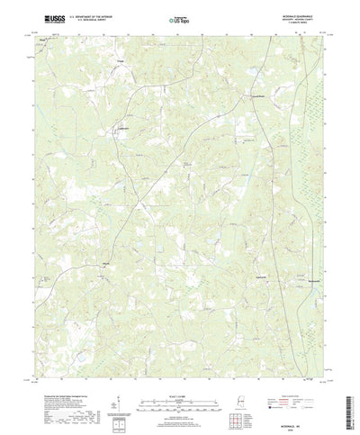 United States Geological Survey McDonald, MS (2020, 24000-Scale) digital map