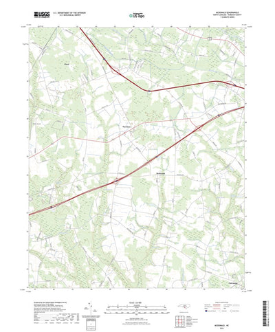 United States Geological Survey McDonald, NC (2022, 24000-Scale) digital map