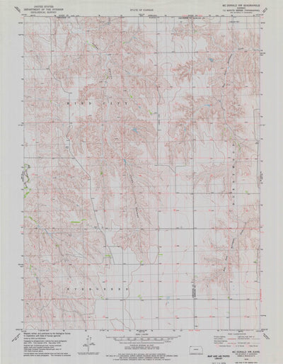 United States Geological Survey Mcdonald NW, KS (1978, 24000-Scale) digital map
