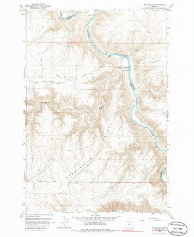 United States Geological Survey Mcdonald, OR (1964, 24000-Scale) digital map