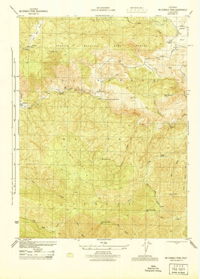 United States Geological Survey Mcdonald Peak, CA (1944, 31680-Scale) digital map