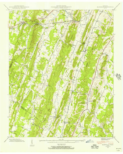 United States Geological Survey Mcdonald, TN (1940, 24000-Scale) digital map